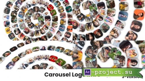 Videohive - Carousel Logo Intro | Smooth Rotation Reveal | Stylish Carousel Logo Opener  Fast & Simple - 58807174