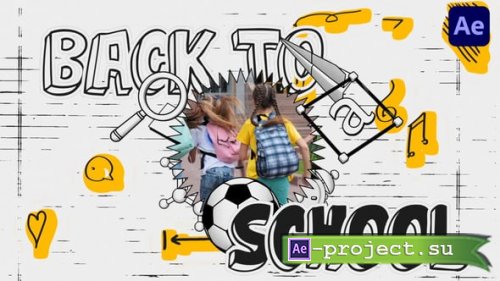 Videohive - 3D Sketch School Time Intro - 59005747 - Project for After Effects