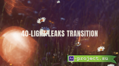 Videohive - 40+ Light Leak Transitions Pack - 59006378 - Project for After Effects