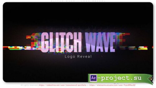Videohive - Glitch Wave - Logo Reveal - 59018089 - Project for After Effects