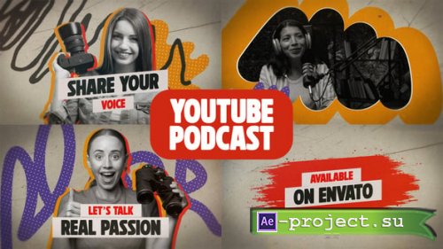 Videohive - Youtube Podcast Intro - 59005634 - Project for After Effects