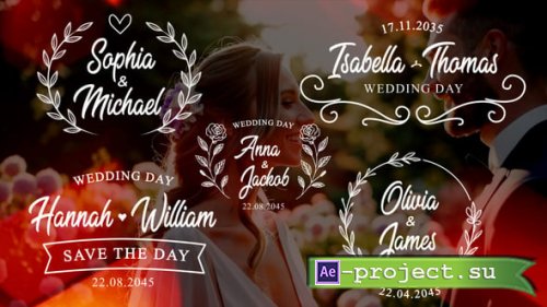 Videohive - Wedding Titles Pack - 59005413 - Project for After Effects