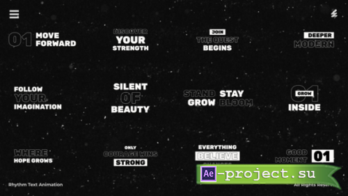 Videohive - Rhythm Text Animation /Ae - 59018698 - Project for After Effects