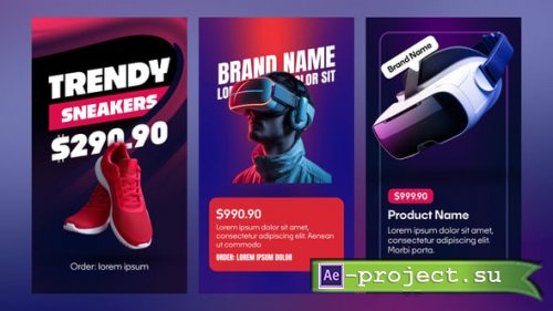 Videohive - Vertical Product Promo Animations for Social Media Stories - 59030192 - Project for After Effects