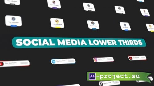 Videohive - Social Media Lower Thirds - 59047012 - Project for After Effects