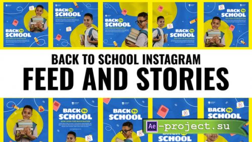 Videohive - Back to School Feed and Stories Instagram - 59048750 - Project for After Effects