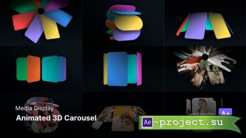 Videohive - Media Display - Animated 3D Carousel After Effect Project Files - 59043051