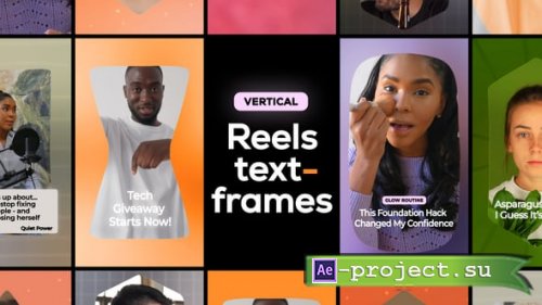 Videohive - Vertical Reels Text Frames - 59027640 - Project for After Effects