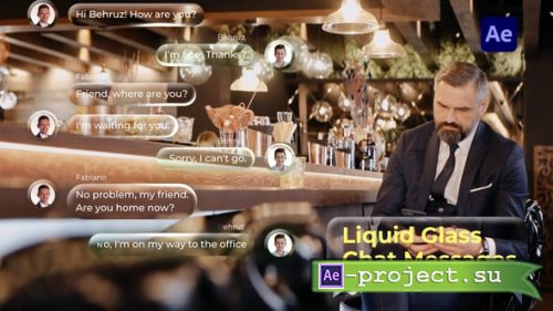 Videohive - Liquid Glass Chat Messages - 59060169 - Project for After Effects