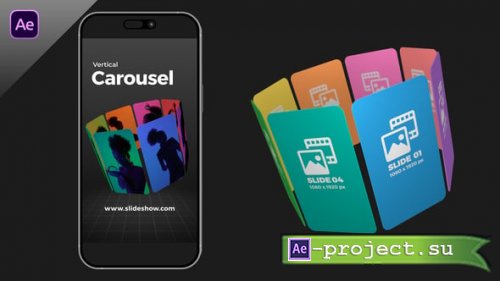Videohive - Vertical Carousel Slideshow - 59048274 - Project for After Effects