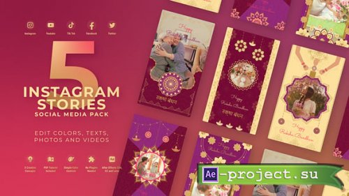 Videohive - Raksha Bandhan Vertical Greeting - 59050125 - Project for After Effects