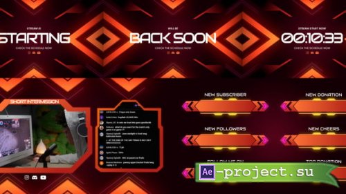Videohive - Gamer Stream Pack - 59043090 - Project for After Effects