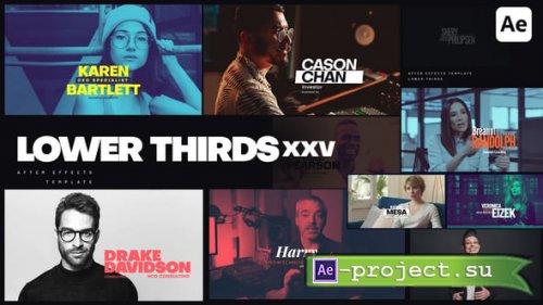 Videohive - Lower Thirds XXV - 59079291 - Project for After Effects