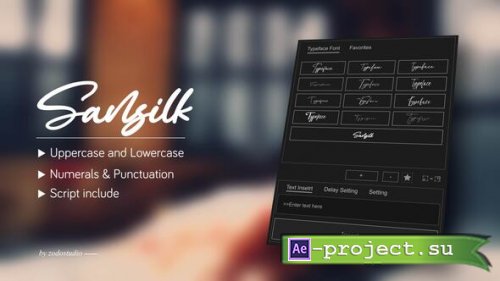 Videohive - Animated Typeface - Sansilk - 59041673 - Project for After Effects