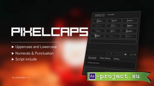 Videohive - Animated Typeface - PixelCaps - 59041678 - Project for After Effects