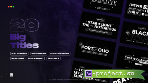 Videohive - Big Titles - 59039938 - Project for After Effects