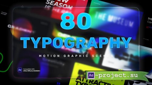Videohive - 80 Typography Scenes | After Effects - 59083459 - Project for After Effects