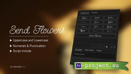 Videohive - Animated Typeface - Send Flowers - 59071353 - Project for After Effects
