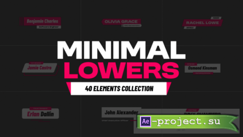 Videohive - Minimal Lower Thirds - 59097619 - Project for After Effects