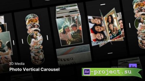 Videohive - 3D Photo Vertical Carousel After Effects Project Files - 59074000 - Project for After Effects