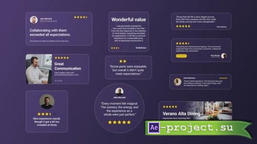 Videohive - Testimonial Glass Template - 59092311 - Project for After Effects