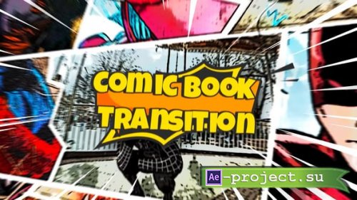 Videohive - Comic Book Transitions | MOGRT - 59078243 - Premiere Pro Templates