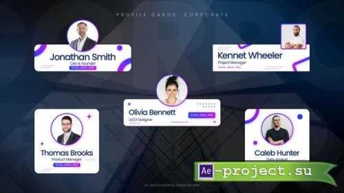Videohive - Profile Cards: Corporate - 59094560 - Project for After Effects