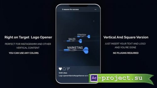 Videohive - Right On Target - 3 Reasons For Success Logo Reveal - 59079485