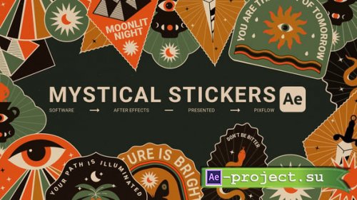 Videohive - Mystical Stickers For After Effects - 59093137 - Project for After Effects
