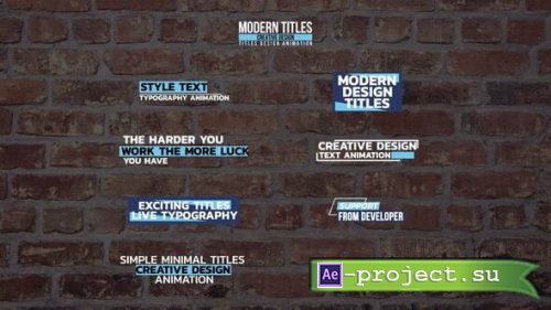 Videohive - Simple And Minimal Titles - 59108009 - Project for After Effects