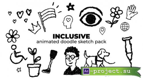 Videohive - Inclusive - Animated Doodle Sketch Pack - 59109631 - Project for After Effects