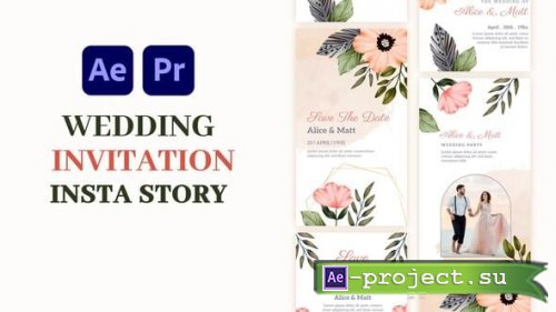 Videohive - Wedding Invitation Instagram Story - 59107329 - Project for After Effects