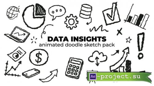 Videohive - Data Insights - Animated Doodle Sketch Pack - 59108467 - Project for After Effects