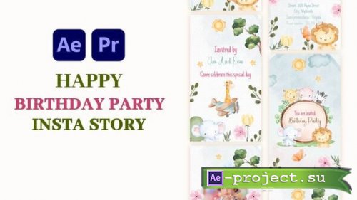 Videohive - Birthday Party invitation Instagram Story I Reels - 59156403 - Project for After Effects