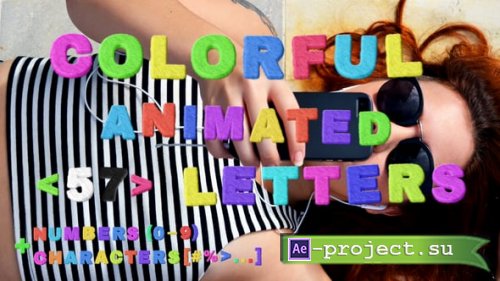 Videohive - Colorful Animated Letters - 59159882 - Project for After Effects