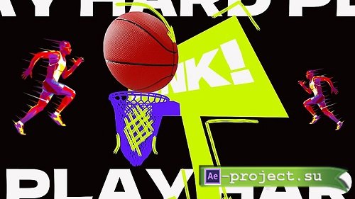 MA Fastbreak Basketball 3D & Scribble Intro 3667333 - Project for After Effects