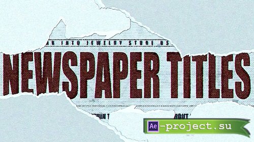 MA Newspaper Titles 3667402 - Project for After Effects