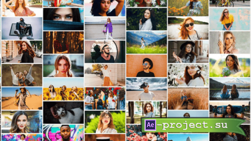 Videohive - Mosaic Logo Opener | MOGRT - 59141488 - Premiere Pro Templates