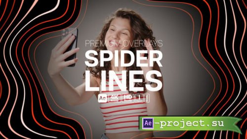 Videohive - Premium Overlays Spider Lines - 59236031 - Project for After Effects