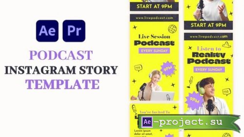 Videohive - Podcast Instagram Story Template - 59107312 - Project for After Effects