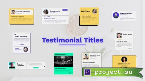 Videohive - Testimonial Titles - 59198754 - Project for After Effects