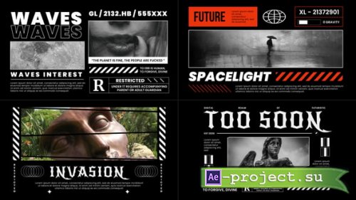 Videohive - Brutalism Typography - 59198855 - Project for After Effects