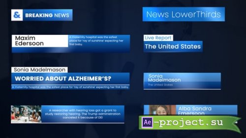Videohive - News LowerThirds - 59207590 - Project for After Effects