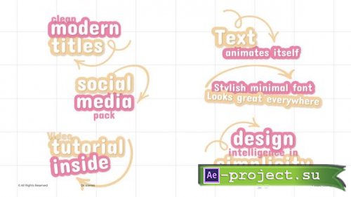 Videohive - 3D Social Media Titles | After Effects - 59229321 - Project for After Effects
