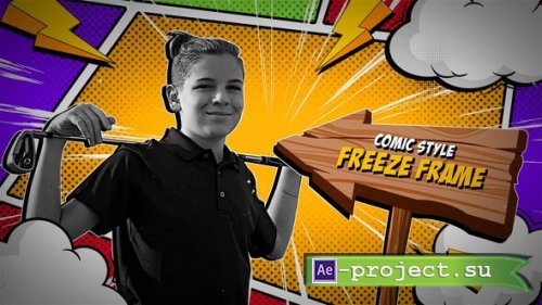 Videohive - Freeze Frame | Comic Style Intro - 59199185 - Project for After Effects