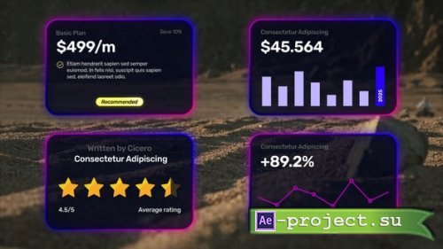 Videohive - Gradient Infographics Pack - 59236660 - Project for After Effects