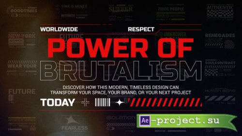Videohive - Brutalism Titles - 59210308 - Project for After Effects