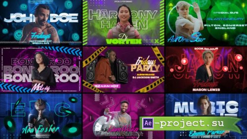 Videohive - Neon Rhythm Freeze Frame Pack - 59239360 - Project for After Effects