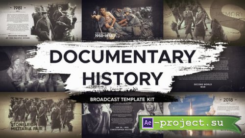 Videohive - Documentary History | Broadcast Template Kit - 26486461 - Project for After Effects