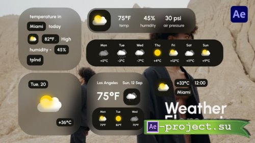 Videohive - Weather Elements - 59252341 - Project for After Effects